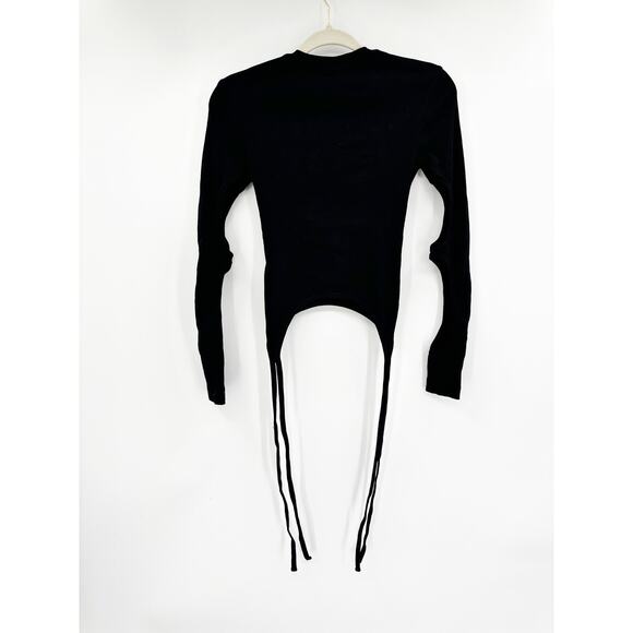 Dion Lee Cut-Out Ribbed Top in Black XS NWT - Picture 2 of 9